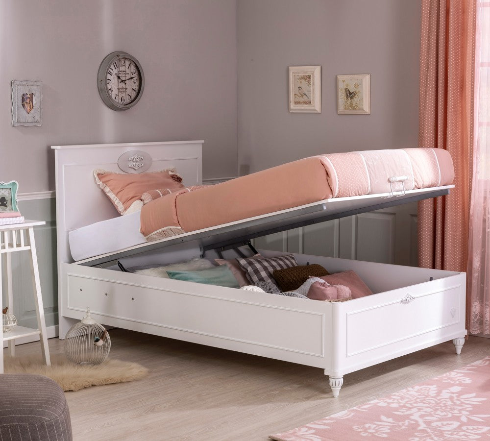 Kinder Komfort Cilek Bett Mit Bettkasten Romantica 100x200 Cm