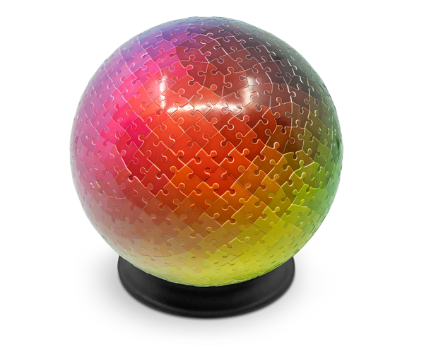 540 Colours 3D Sphere Puzzle by Clemens Habicht