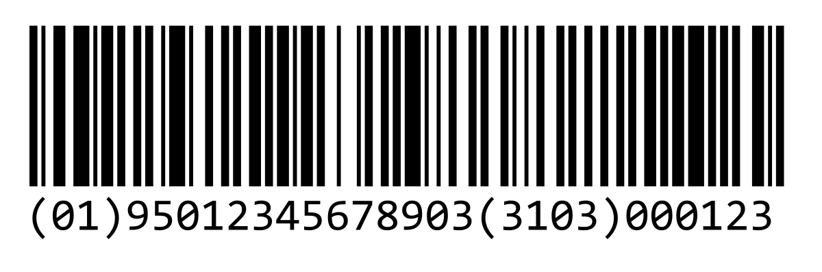 GS1-128 barcodes