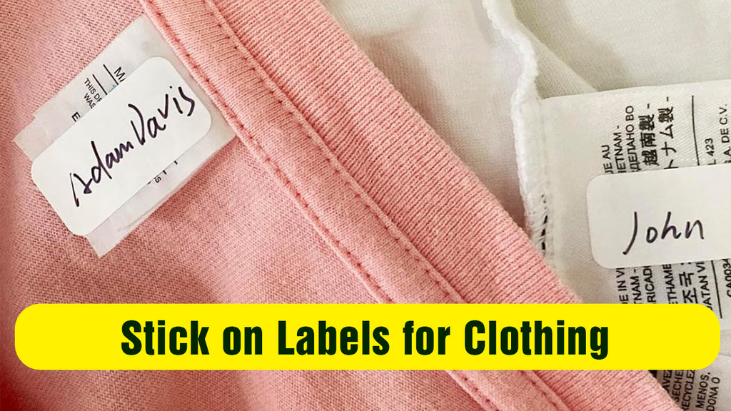 stick on labels for clothing