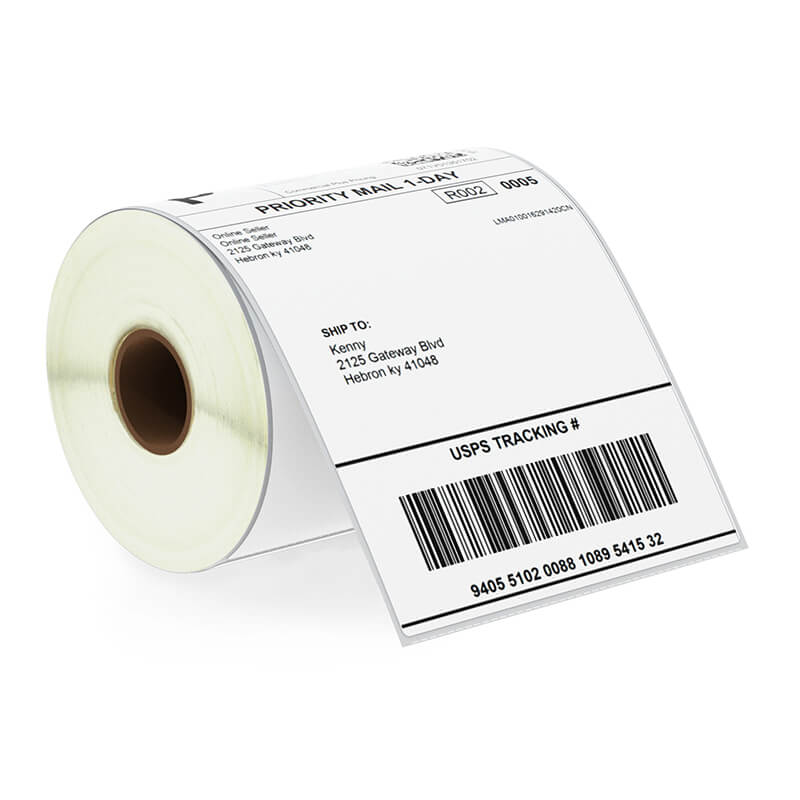 4 x 6-1/2 Thermal Transfer Labels - Fanfolded - For Zebra