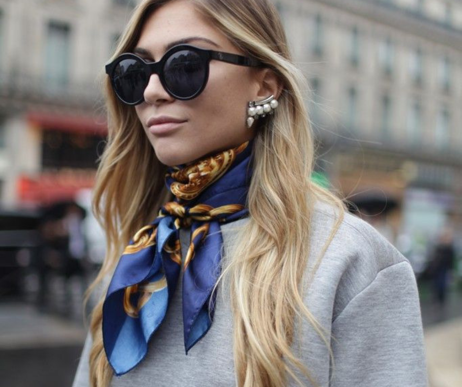 6 Ways To Tie Louis Vuitton Denim Shawl