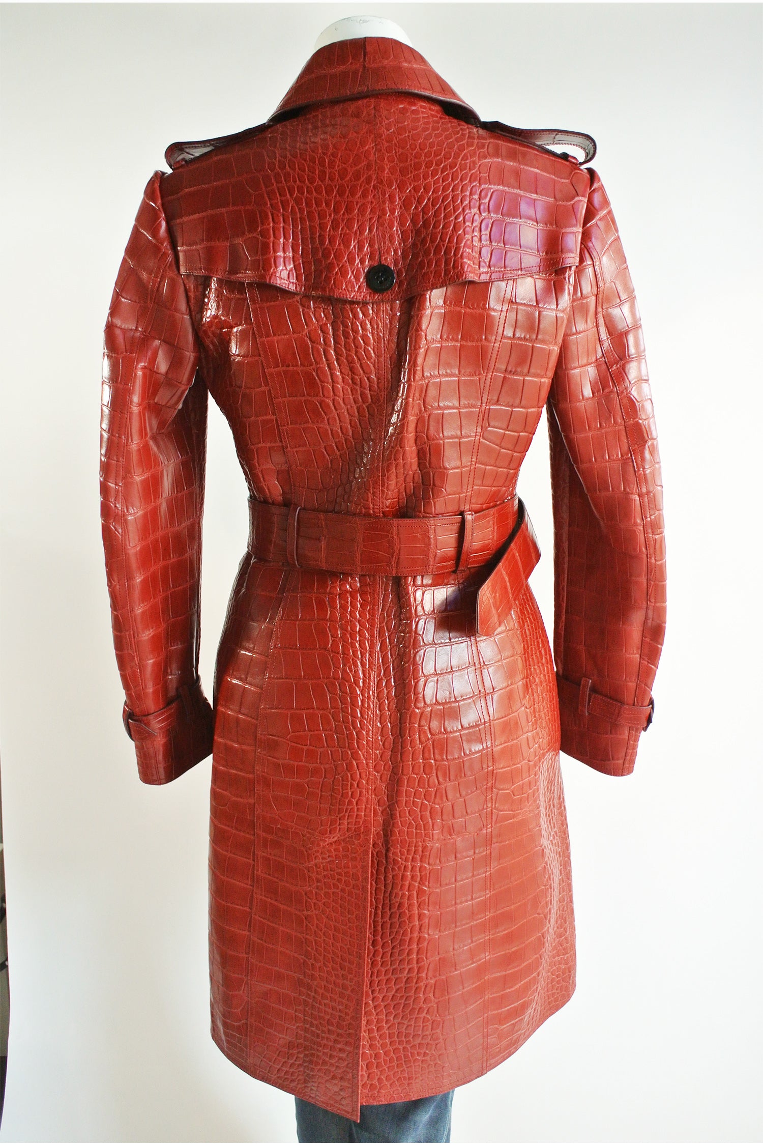 burberry alligator trench coat