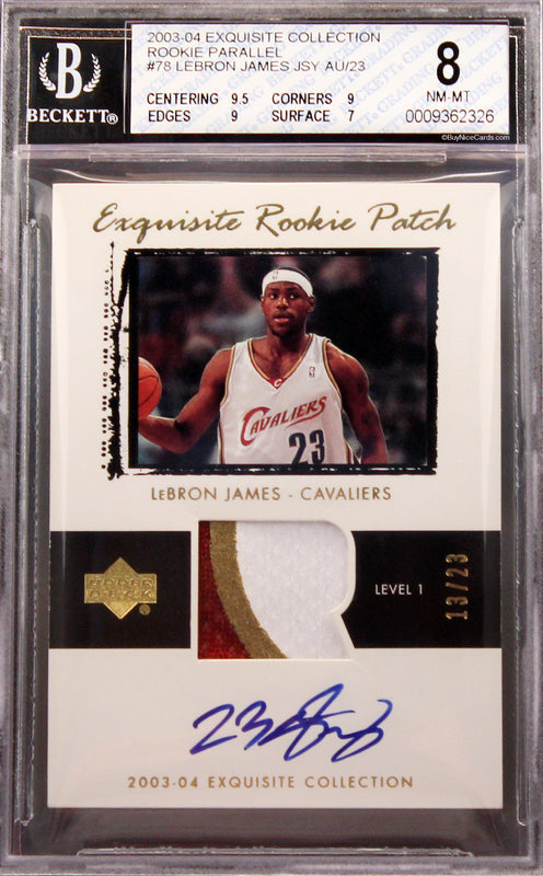 2003-04 Lebron James Topps Chrome Refractor RC Rookie #111 BGS 9.5