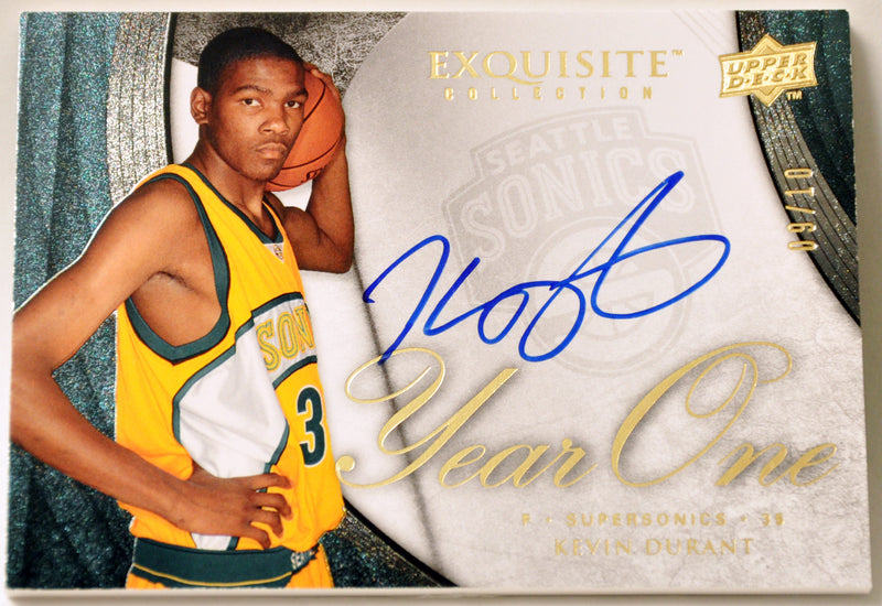 2007-08 Kevin Durant Upper Deck Exquisite Year One RC Rookie Auto /10 | Buy  Nice Cards