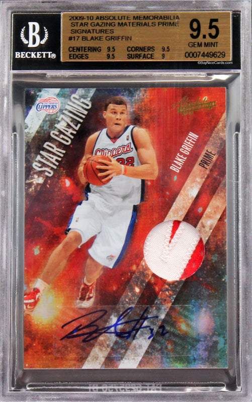 2009-10 Blake Griffin Absolute Star Gazing Materials RC Rookie