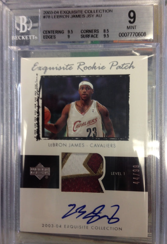 LeBron Exquisite Database | Buy Nice Cards