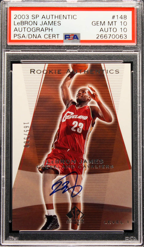 2003-04 Lebron James Topps Chrome Refractor RC Rookie #111 BGS 9.5