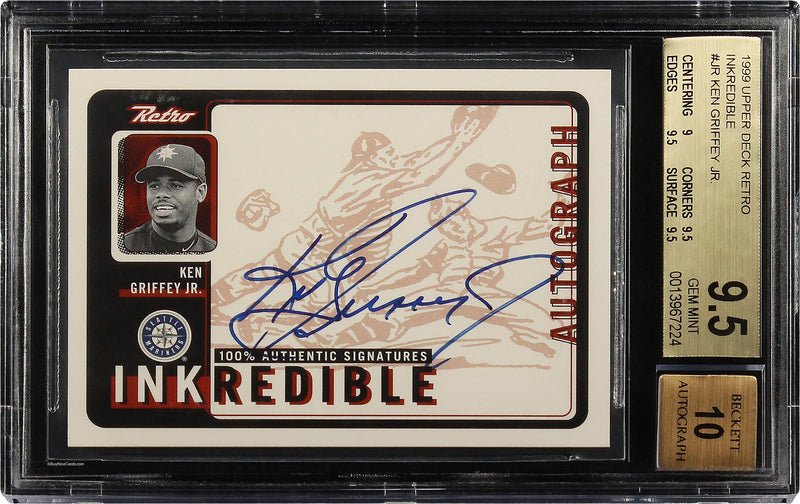 1999 Ken Griffey Jr. Upper Deck Retro Inkredible Ssp Auto #jr Bgs 