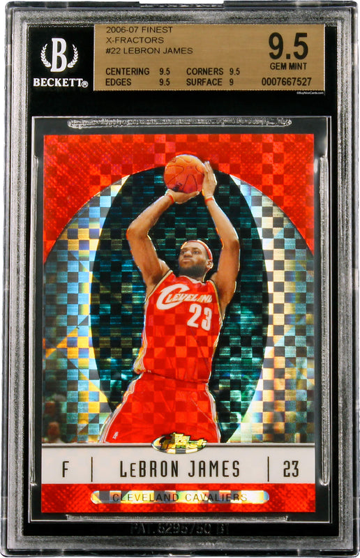 topps finest 2008 refractor Lebron James 【オープニングセール ...