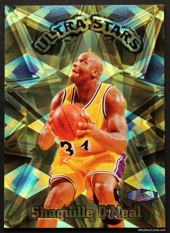 1997-98 Shaquille Shaq O'Neal Fleer Ultra Stars Gold SP Insert 