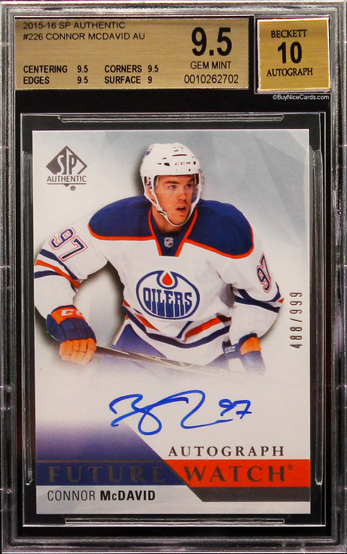 2015-16 SP Game-Used - [Base] - Copper Jersey #197 - Authentic Rookies -  Connor McDavid /399