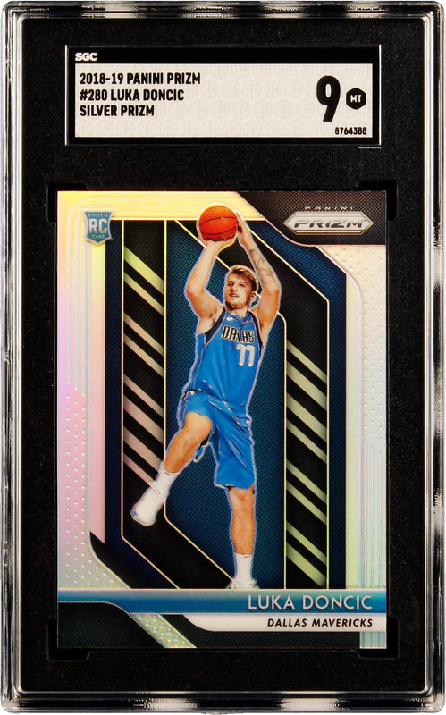 2018-19 Luka Doncic Panini Prizm Silver Prizms Refractor SP RC 