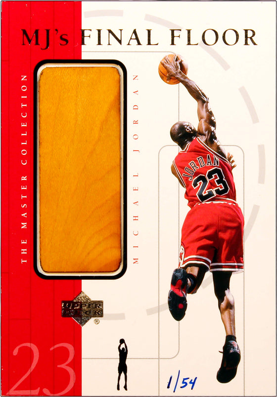 1999 Michael Jordan Master Collection 5x7 Game Used Final Floor