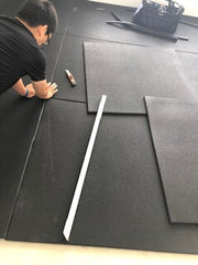 how to cut gym mats