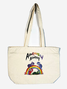 GARY BASEMAN 'Rainbow Ahwroo' Canvas Tote Bag