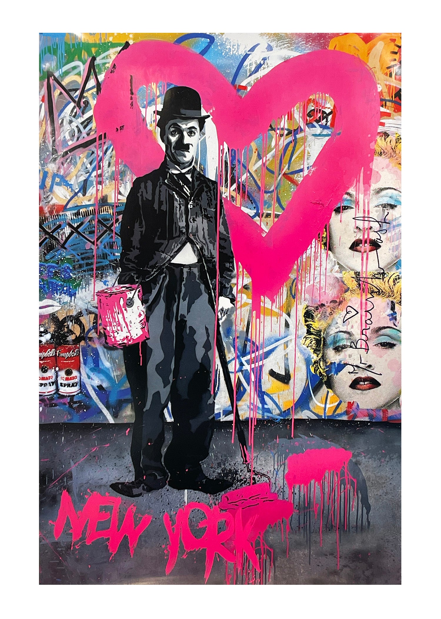 きれい Mr. Brainwash ポスター 直筆サイン入り ミスターブレイン