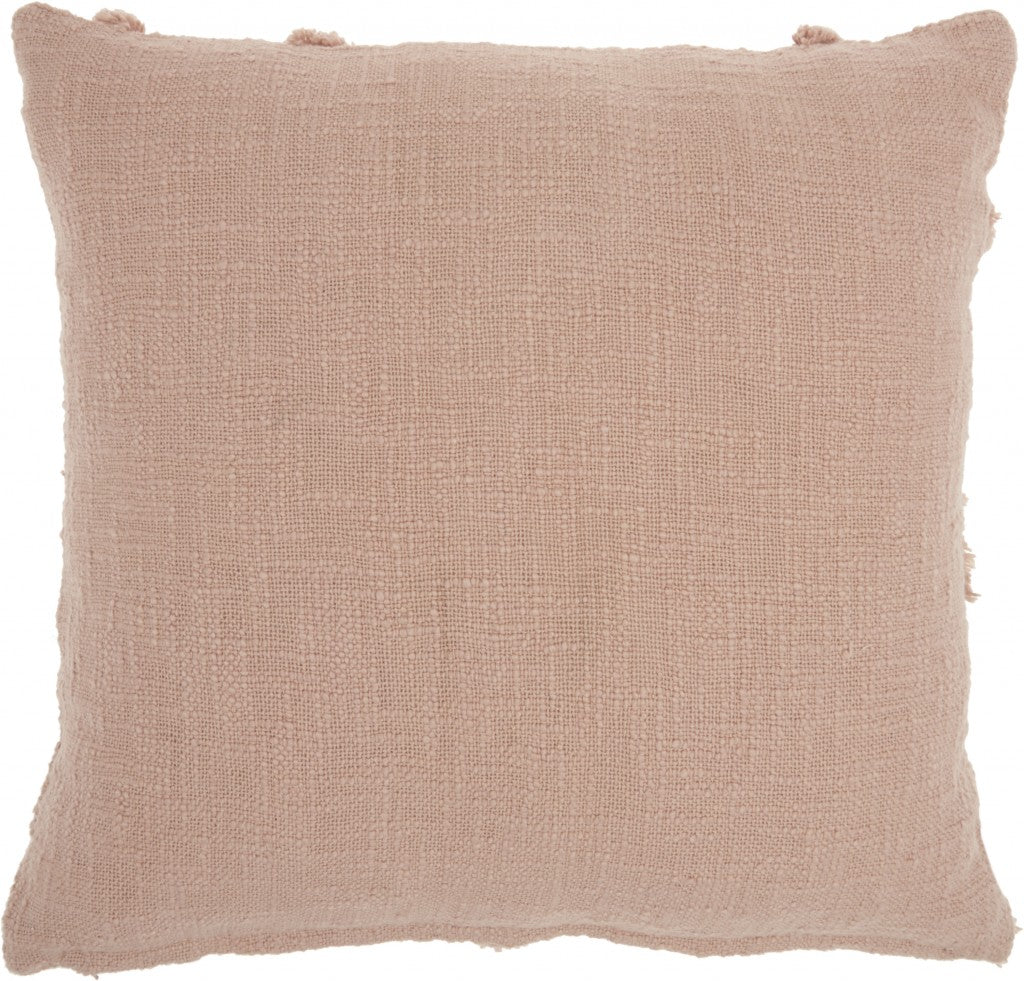  Rythome Blush Pink Decorative Boucle Textured Throw