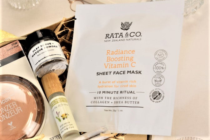 MYTREAT SUBSCRIPTION BOX OCTOBER GLOW Rata & Co Vitamin C Face Sheet Mask