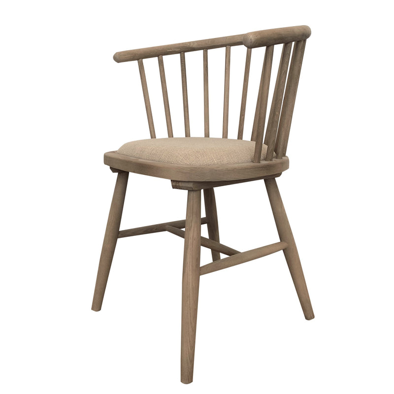 curved spindle side chair