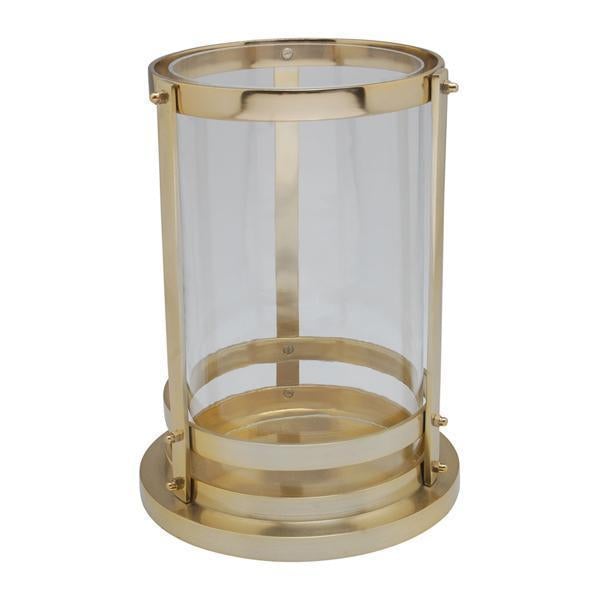 Cylindrical Brass Hurricane - OneWorld Collection