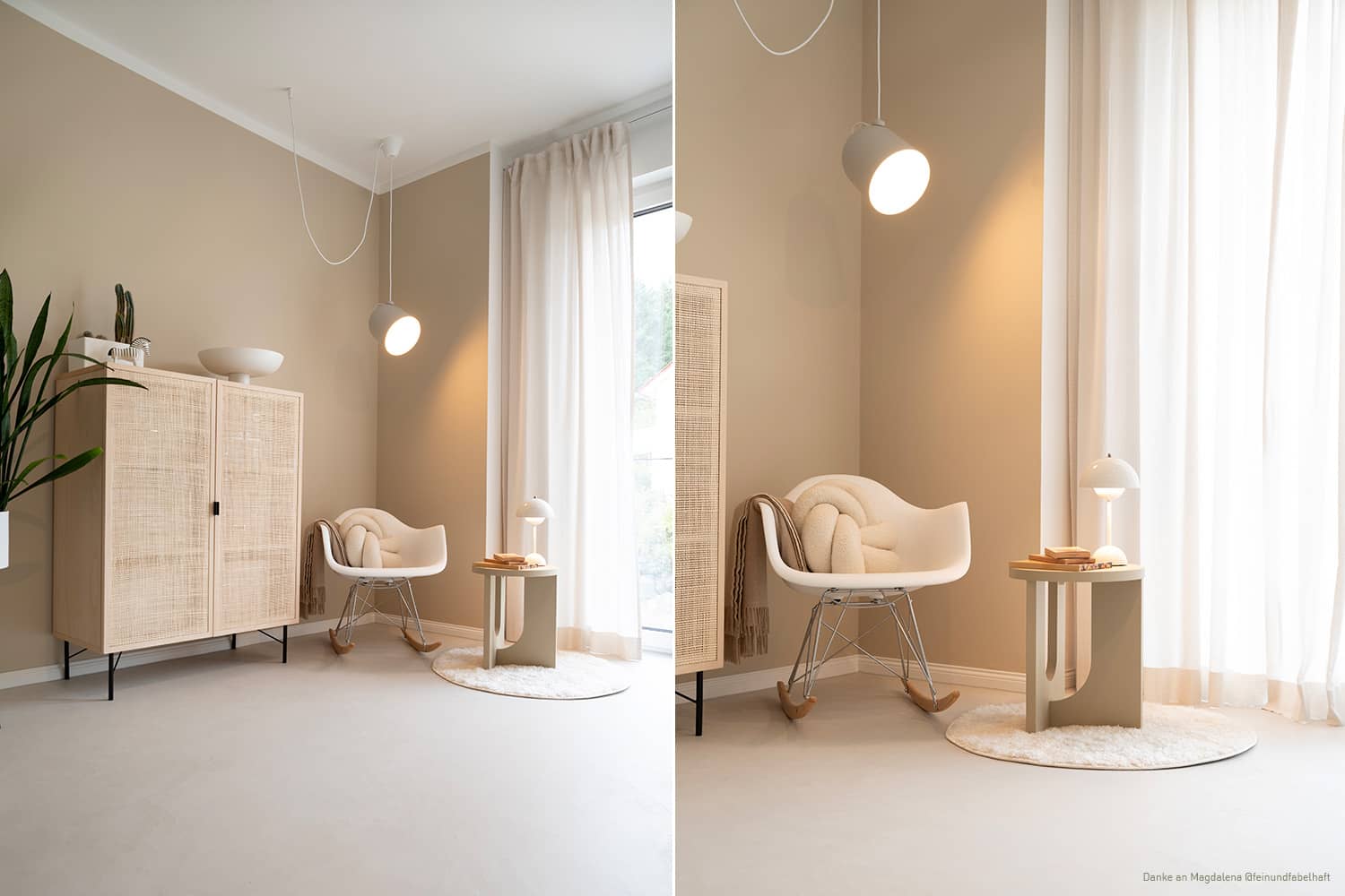 Wohnzimmer in Beige