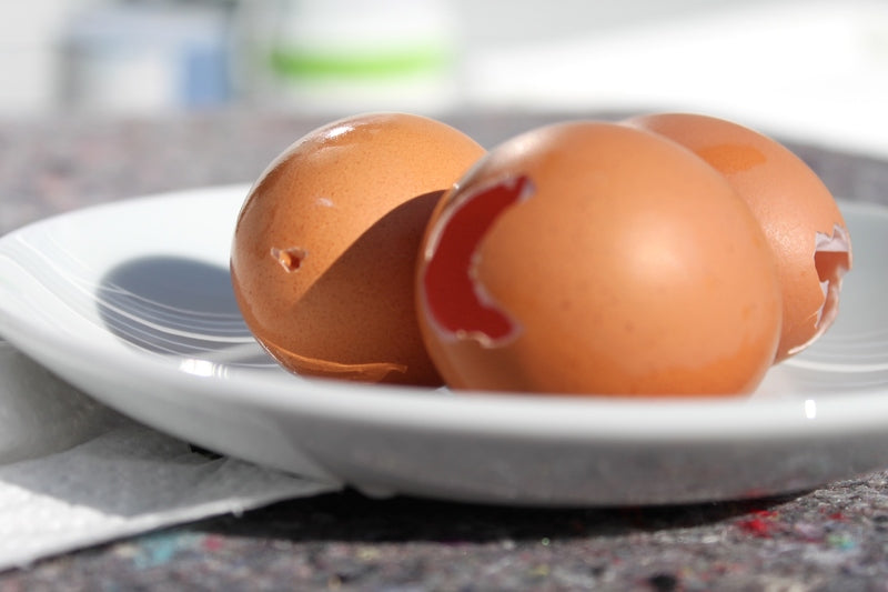 Eier lackieren.