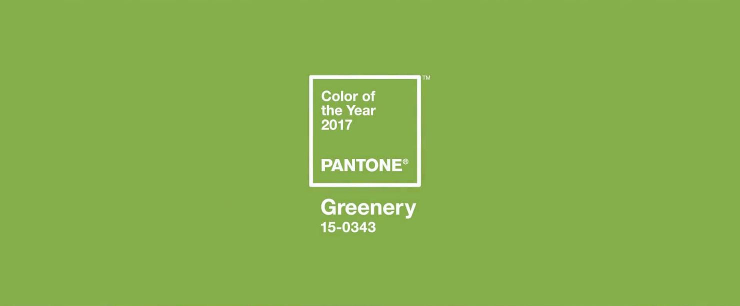 Trendfarbe 2017 Pantone Greenery online bestellen.