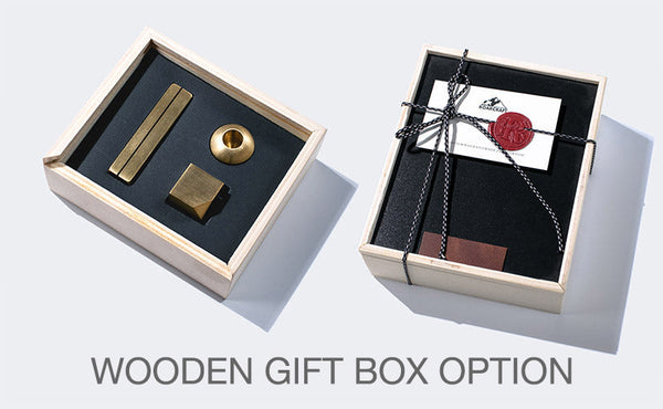 wooden gift box option
