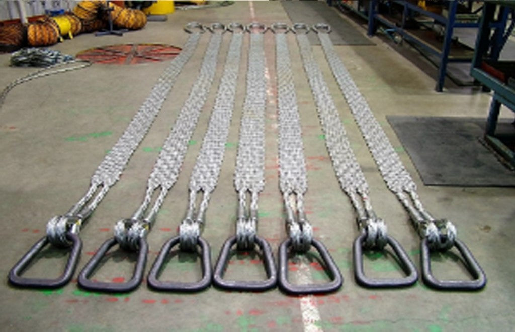 Wire Rope Slings laid on Ground - All Lifting