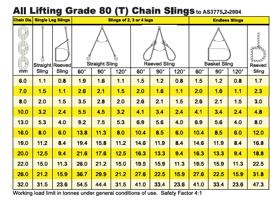 Grade 80 2 Leg Chain Sling with Self Locking Hook — All Lifting