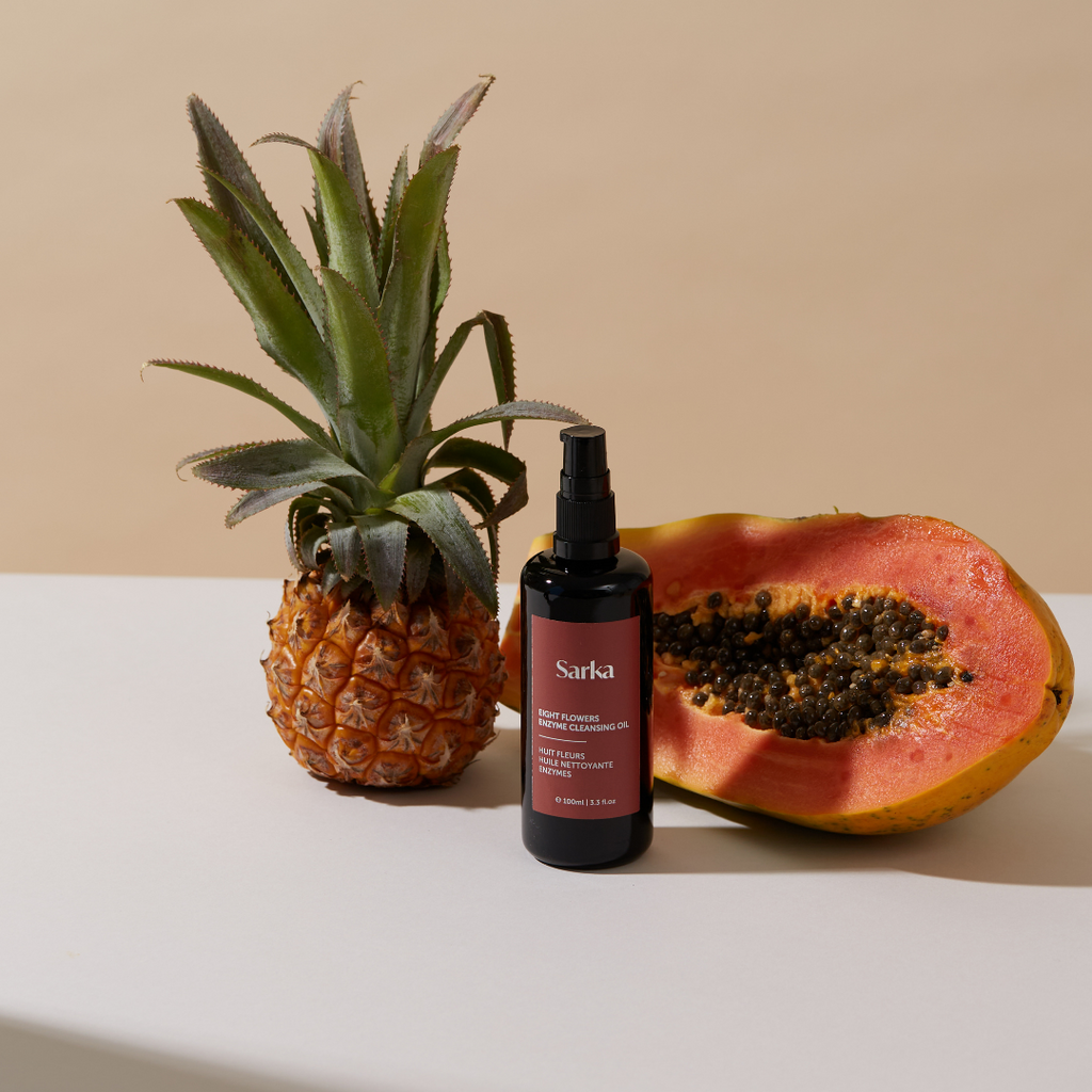 pineapple and papaya fruit enzymes eight flowers enzymes cleansing oil