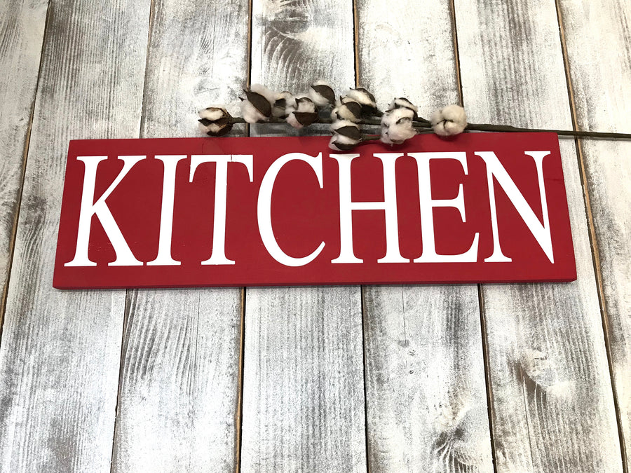 Farmhouse Rustic Red Wood Sign For Your Kitchen T For Her Redroansigns 