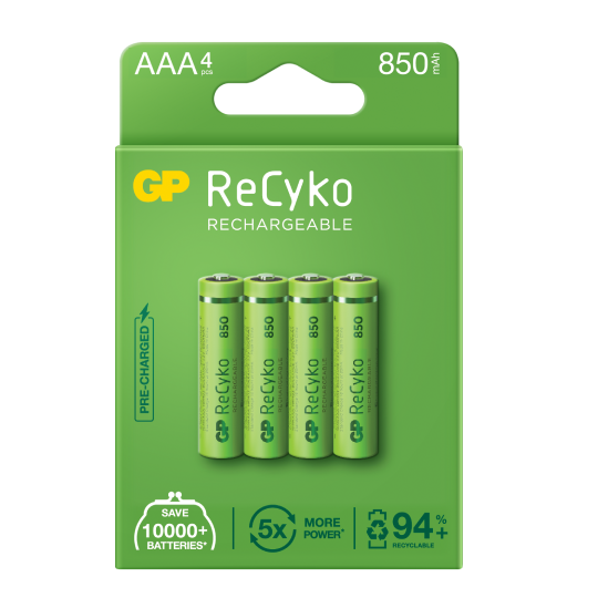 GP ReCyko AAA 850mAh Rechargeable Battery