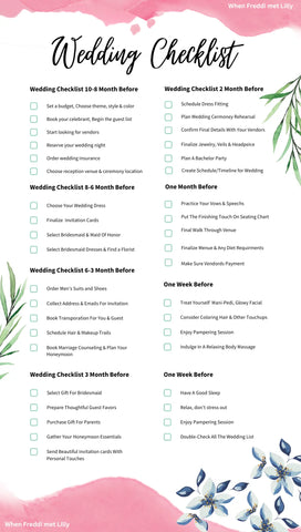 2024 Wedding Planning Checklist | Printable Timeline – When Freddie met ...