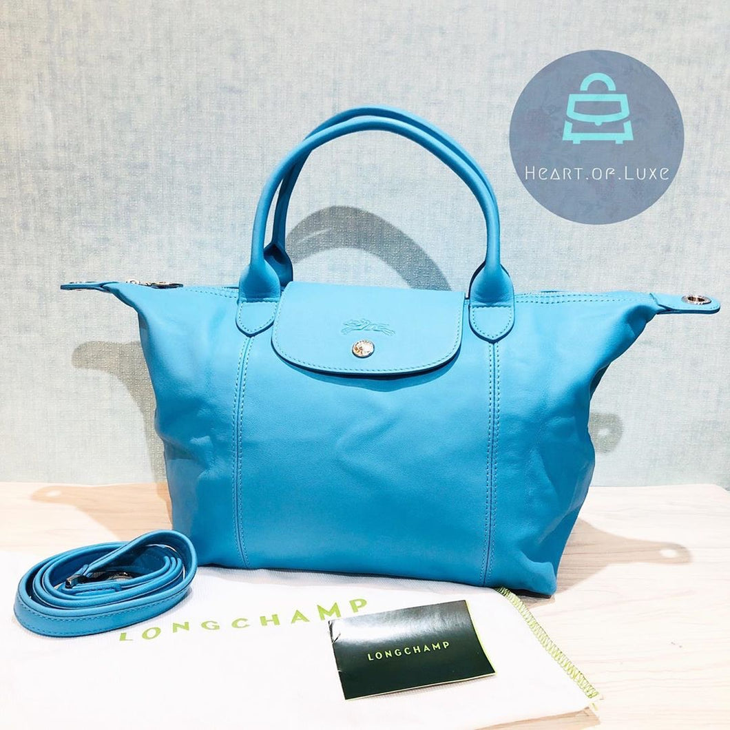 longchamp tote blue