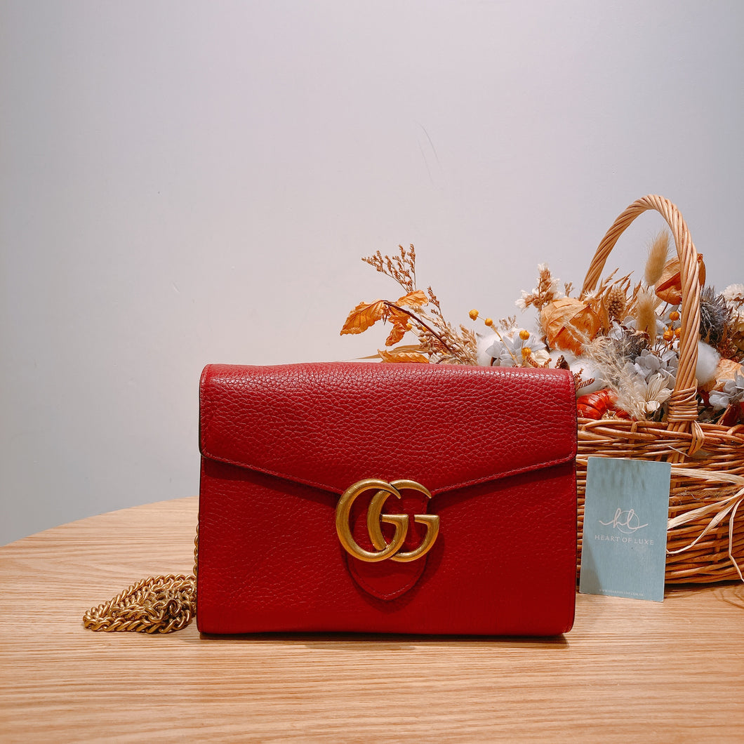 gucci gg leather