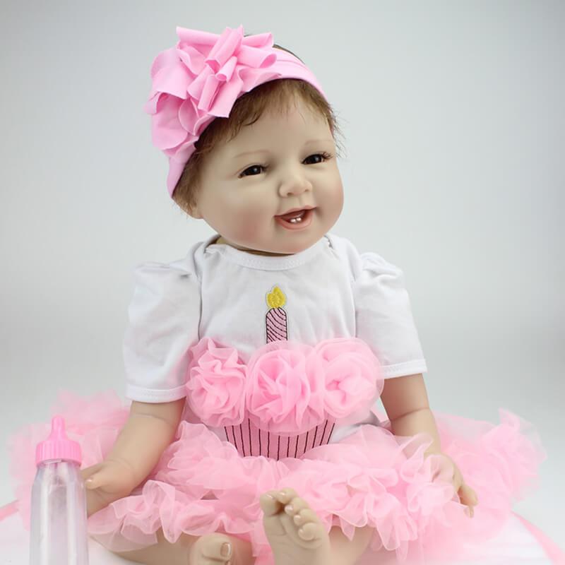 smiling reborn doll