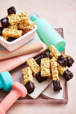 Peanut Butter Popcorn Bars Free Thermo Recipe from Sophie Guidolin