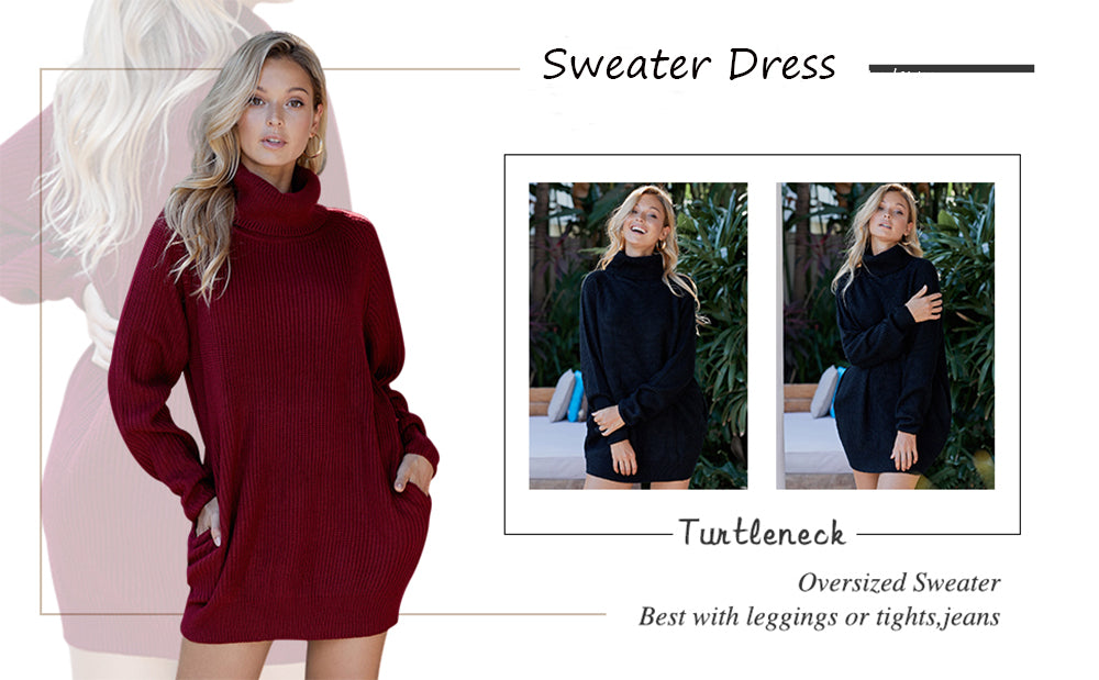 Women's Pullover Sweater Dress