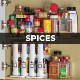  Cabinet Caddy SNAP! Sliding Spice Rack Organizer for