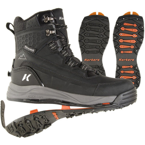 winter boots with retractable cleats