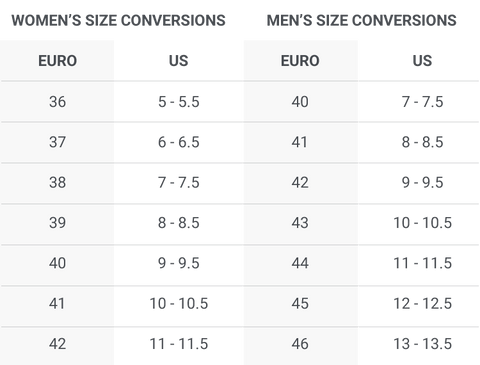 Rieker Remonte Size Chart