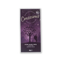 Pure Dark 100% Chocolate Bar - 60g - Conscious Chocolate