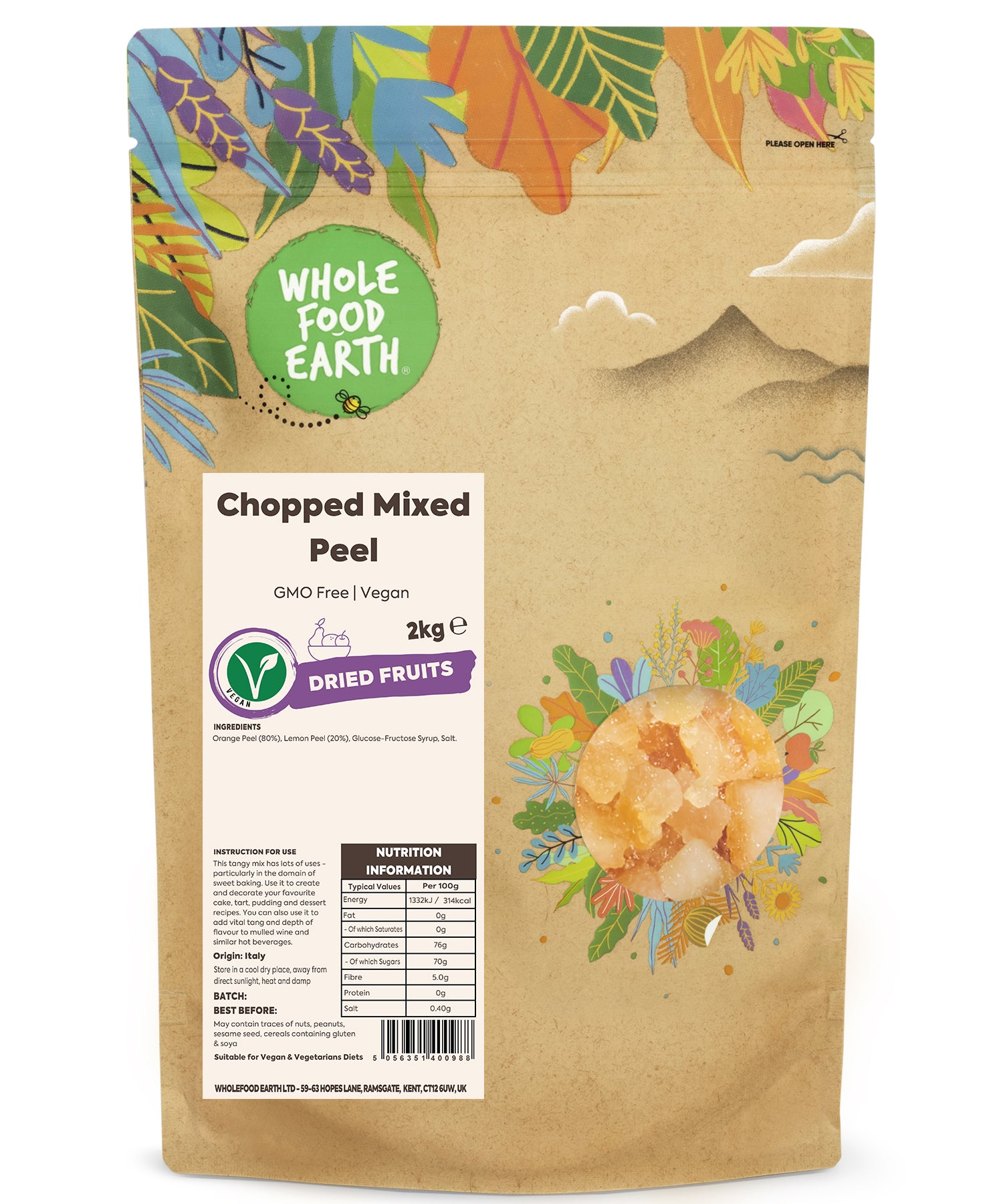 Cut Mixed Peel 10Kg - Bakers Street