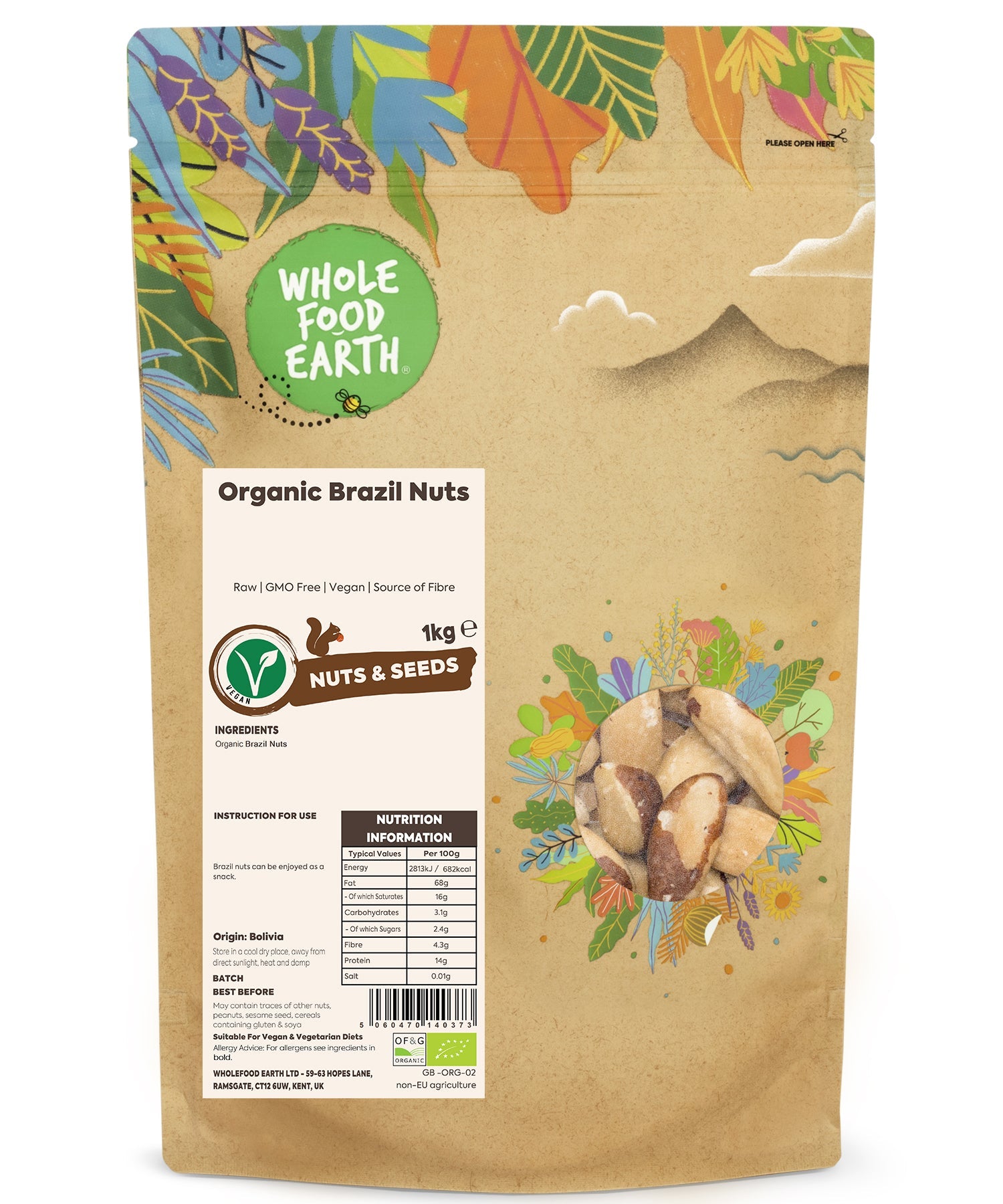 Organic Brazil Nuts (500g)