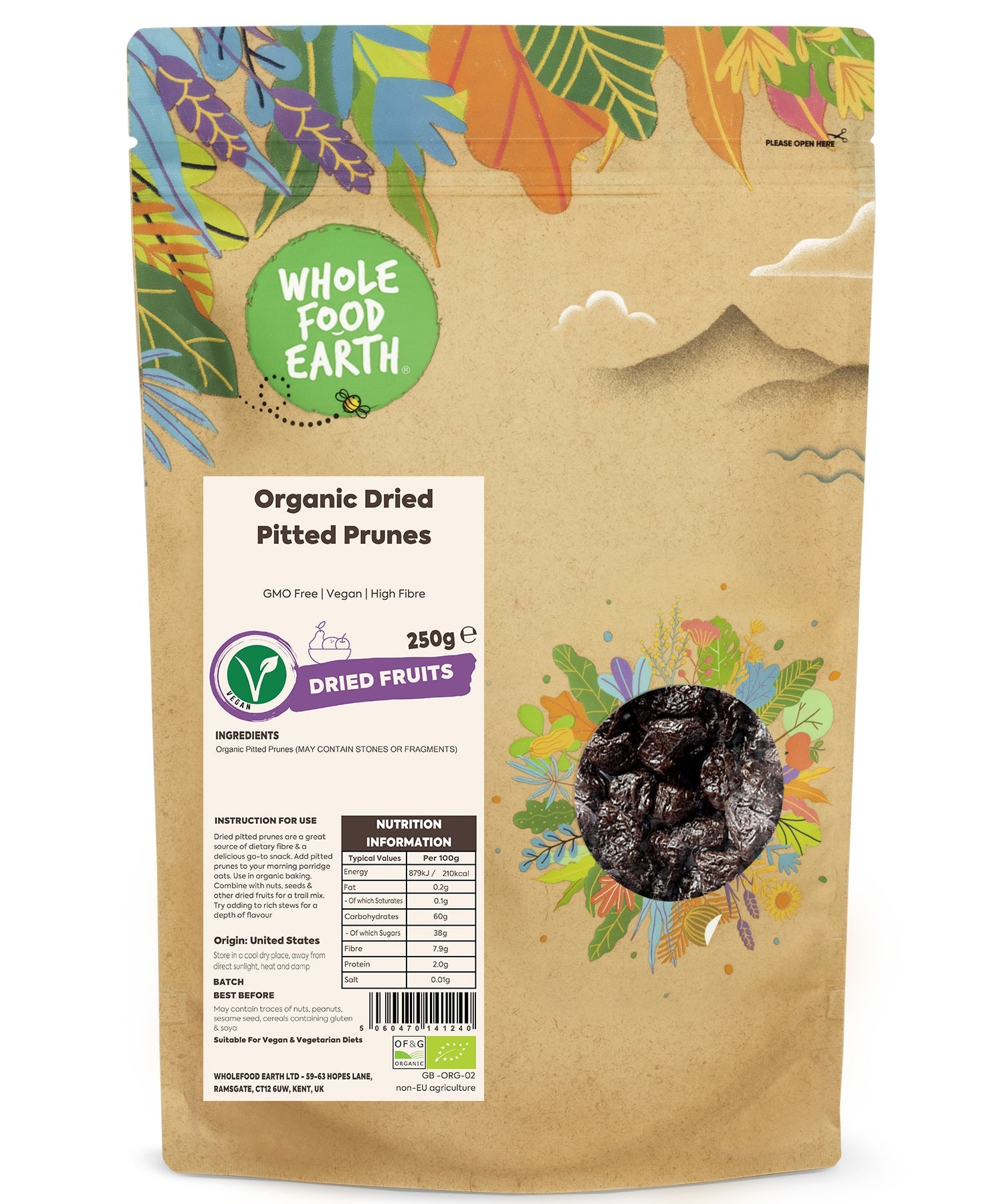 Organic Pitted Prunes | Whole Food Earth®