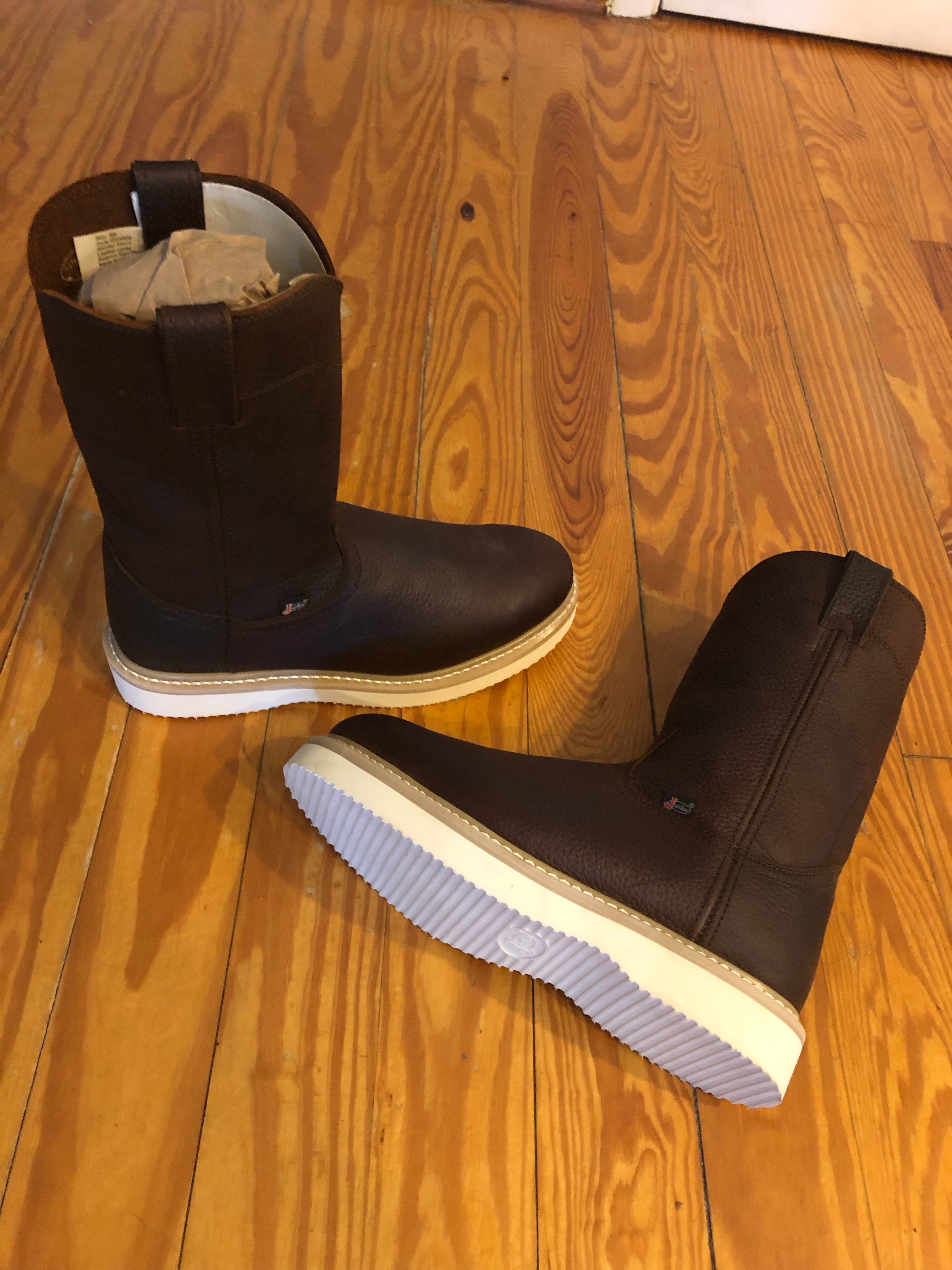 justin slip resistant boots