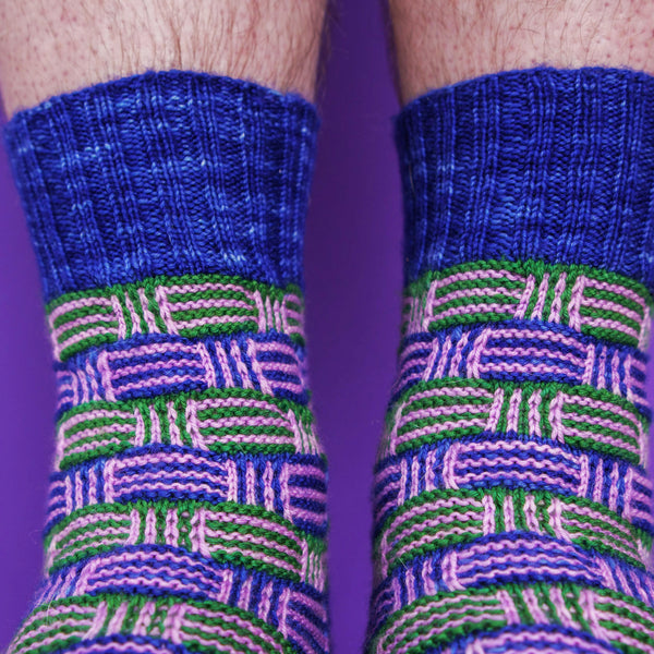 Striped Tiles Socks - Westknits