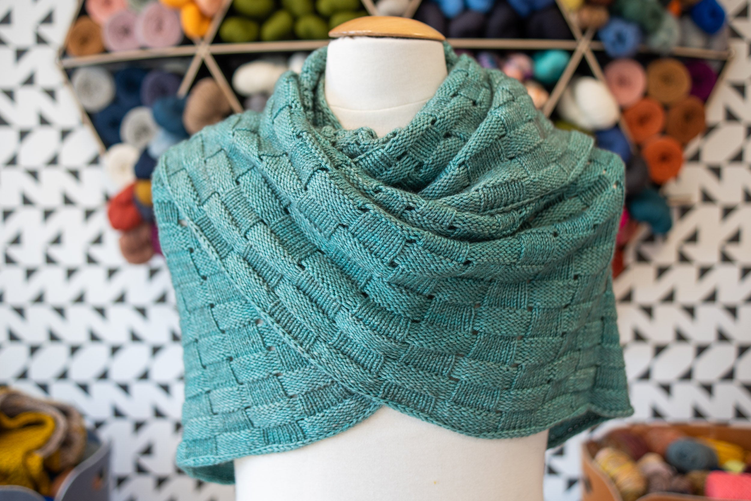 Branching Brioche Shawl - Westknits